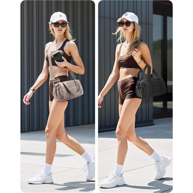 2025 New Fashion Crossbody Down Bag for Women Large Capacity Casual Shoulder Bags Multifunctional Lady Handbag Sport Travel Bag