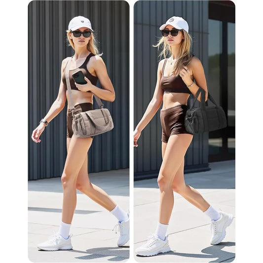 2025 New Fashion Crossbody Down Bag for Women Large Capacity Casual Shoulder Bags Multifunctional Lady Handbag Sport Travel Bag