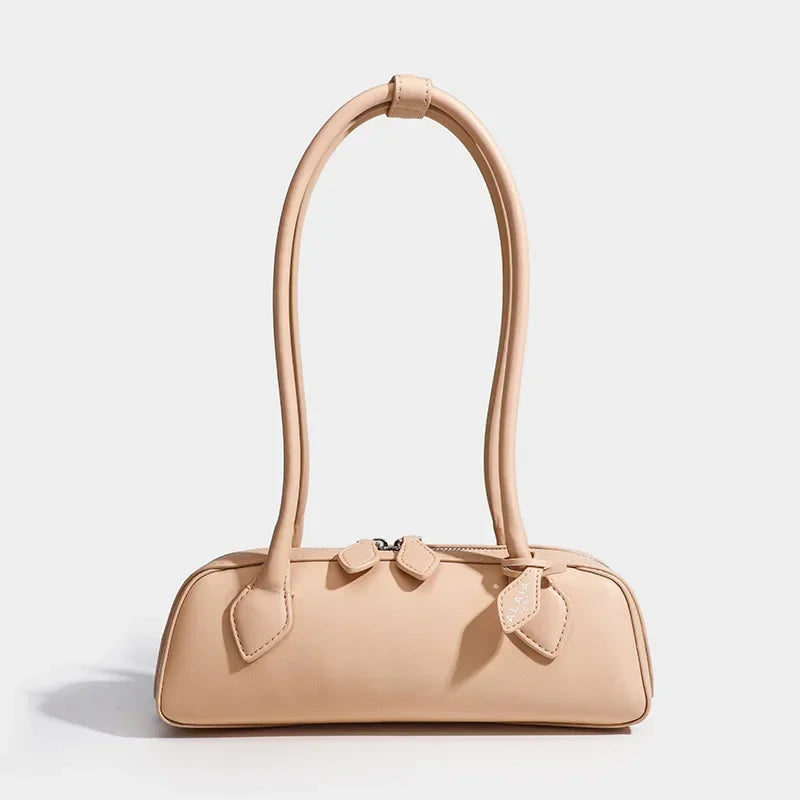 French Designer Sausage Bag Vintage Underarm Bag Genuine Leather Women's Handbag Casual Commuting Versatile Single Shoulder Bags