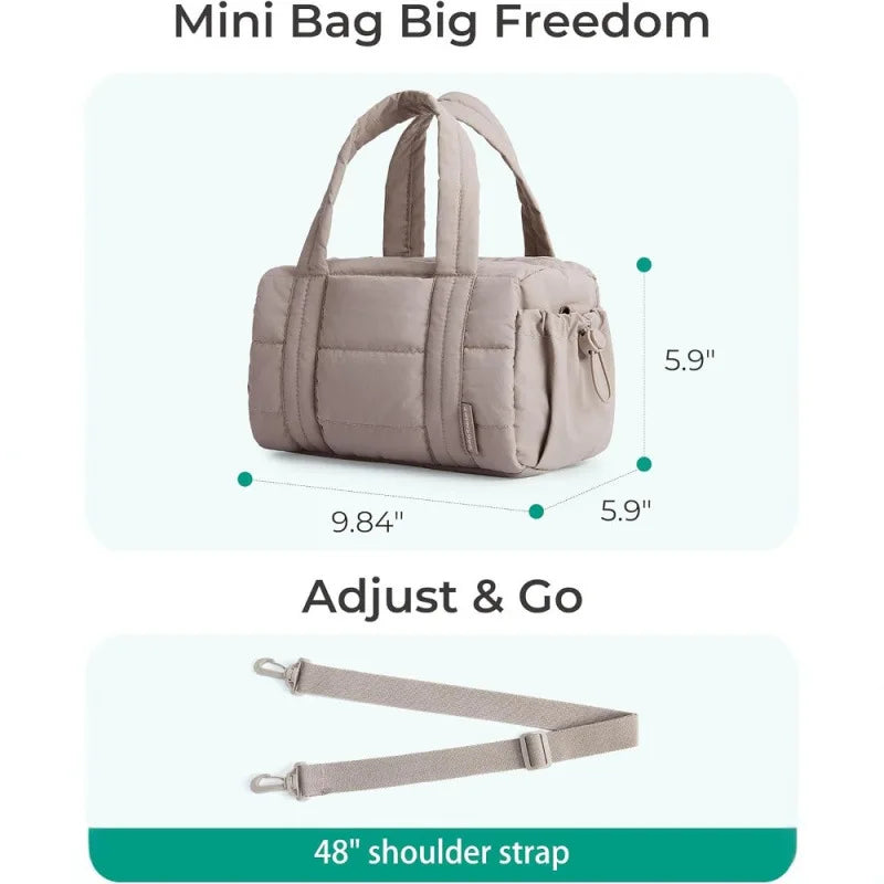 2025 New Fashion Crossbody Down Bag for Women Large Capacity Casual Shoulder Bags Multifunctional Lady Handbag Sport Travel Bag