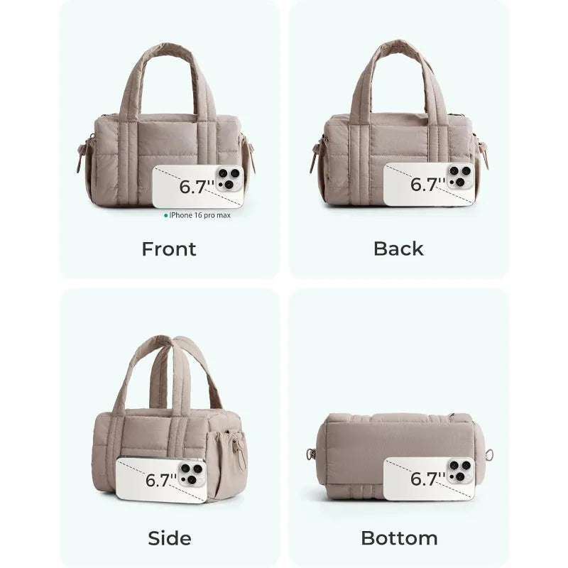 2025 New Fashion Crossbody Down Bag for Women Large Capacity Casual Shoulder Bags Multifunctional Lady Handbag Sport Travel Bag